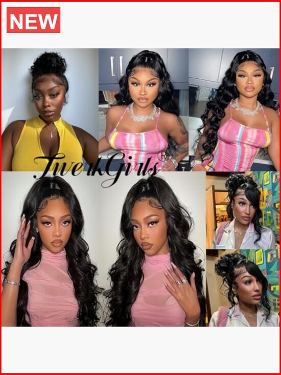 360 Lace Front Wig Human Hair Pre Plucked 220% Density Drawstring Glueless main image 5